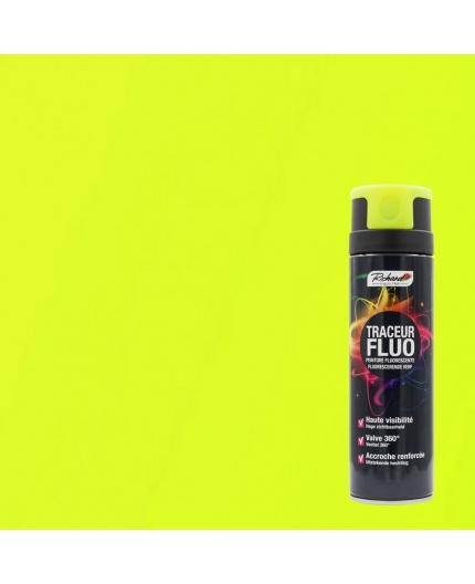 PEINTURE FLUO CHANTIER ET DÉCO FLUO EN AÉROSOL
