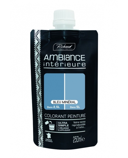 Colorant spécial peinture acrylique Ambiance Bleu Minéral 250ml