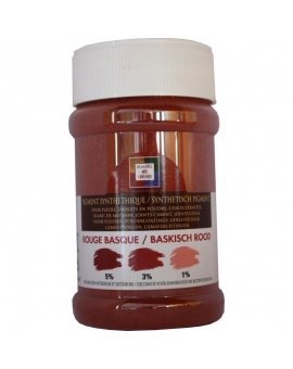 Pot contenant 250ml de pigment rouge Basque