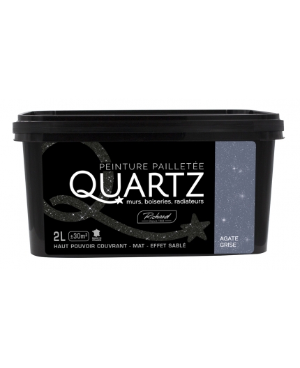 Peinture pailletée Agate Grise - Quartz - 2 L