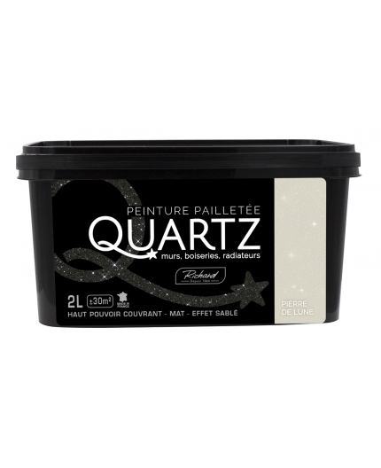 Peinture pailletée Pierre de Lune - Quartz - 2 L
